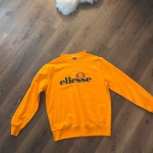 Orange crew neck Ellesse sweatshirt